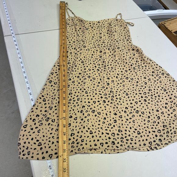 Sunday Best Aritzia cheetah print tank mini dress women's size 8 - Picture 10 of 12